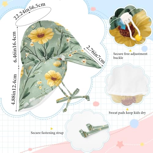 Toddler Boy Girl Beach Hat Boys Caps Toddler Girl UPF 50+ Protection Large Brim Beach Essentials4