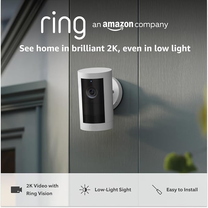Ring Outdoor Cam Plus Battery Security Camera UK