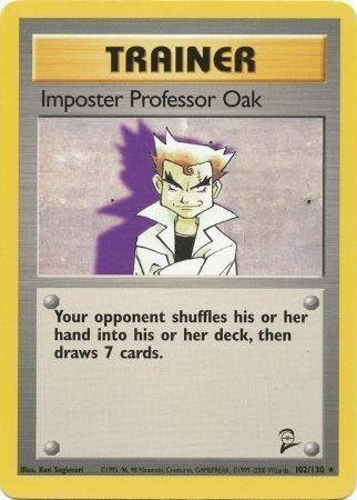 Pokemon - Impostor Profesor Roble (102) - Base Set 2
