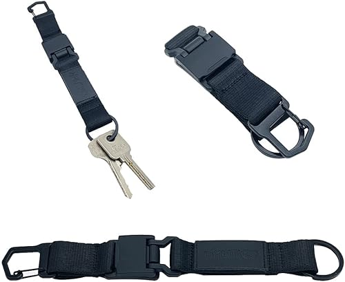 Hautico Cinturón táctico con hebilla magnética de liberación rápida, cinturón de liberación rápida, ajustable, Negro -