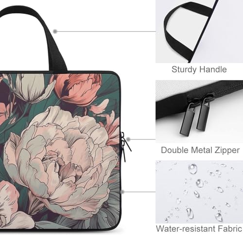Bolso para portátil 13 pulgadas con patrón bouquet miniatura 4