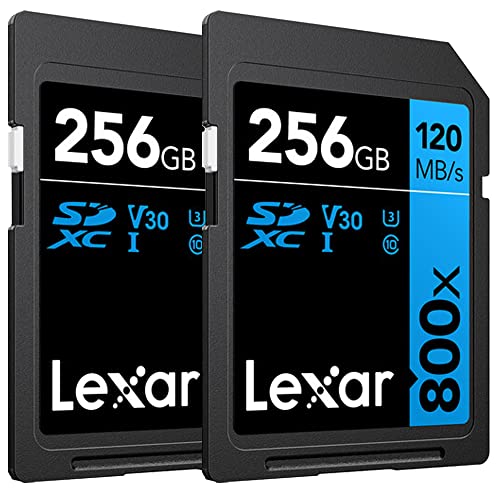 Lexar 256GB \ 800x UHS-I SDHC [J[h u[V[Y - (2pbN), FBAE2LX800X256