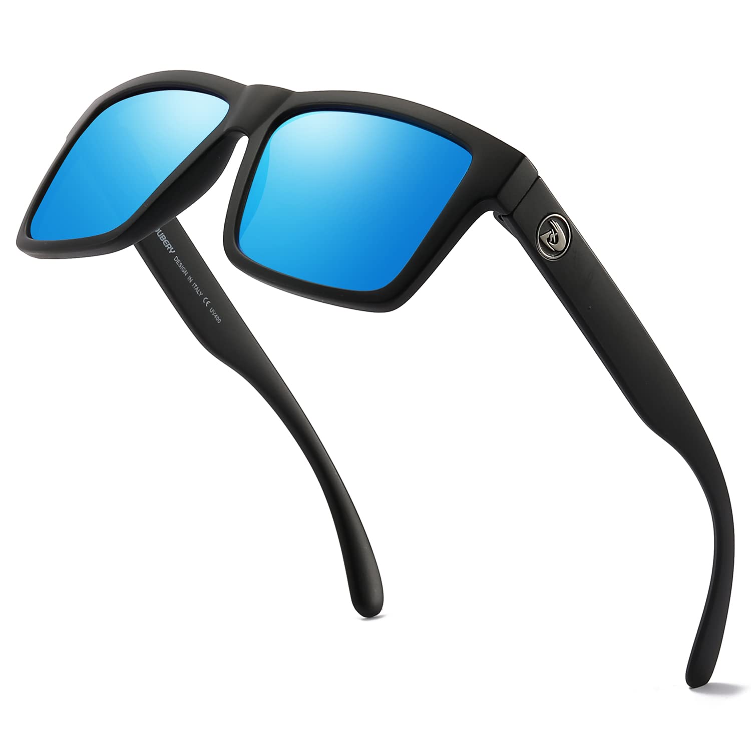 DUBERY Classic Square Polarized Sunglasses for Men/Women UV400 Protection Sun Glasses D805