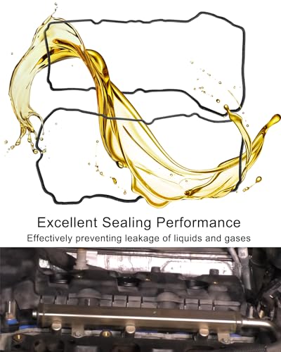 Image of Valve Cover Gasket Set Fit for Ford F150 Edge Explorer Mustang Transit-150 250 350 Lincoln MKT MKX MKZ MKS 2011-2020 Replace VS50814R VS50722