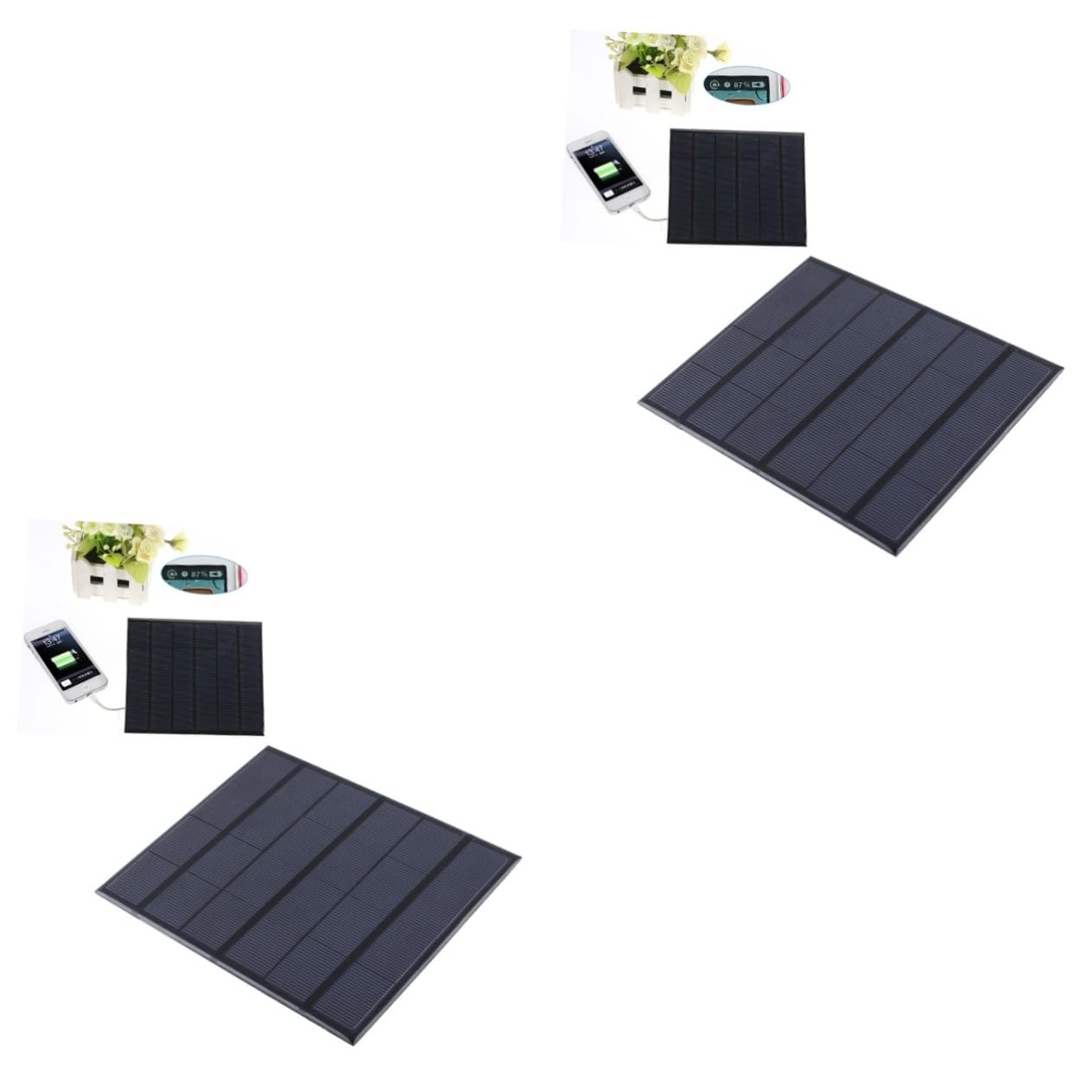 2 Pannelli Ad Alta Efficienza Da 6 V E 3 5 W Caricabatterie Solare Compatto Per Elettronica