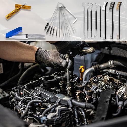 Image of Suxgumoe Carburetor Cleaning Kit, Dirt Cleaner Tools Needle Set, Throttle Body Torch Tip Carbon Dirt jet Remove Cleaner Tools Set for Motorcycle Airbrush Spray Gun Nozzle Washer (Set C)
