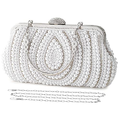Sac de soirée formel avec perles Selighting pour mariage et grands événements