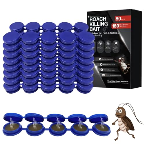 FLODTEEK 80 Pack Cockroach Gel Bait