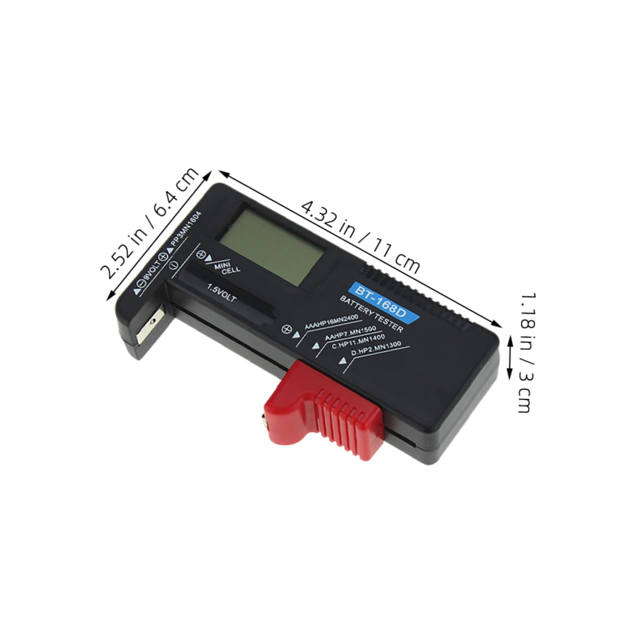 TOPPERFUN Battery Capacity Gauge Portable Digital Battery Checker Tool for Use with Display Versatile Compatibility