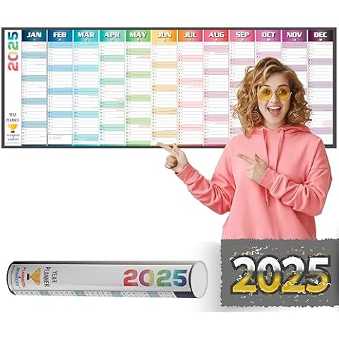 2025 Extra Wide Wall Planner by planners4winners Cover