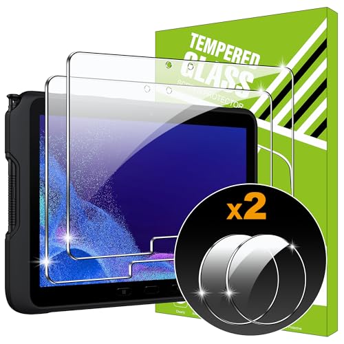 Lemxiee Verre Trempé pour Samsug Galaxy Tab Active 5 Pro [2+2 Pièces] Caméra Arrière Protecteur...
