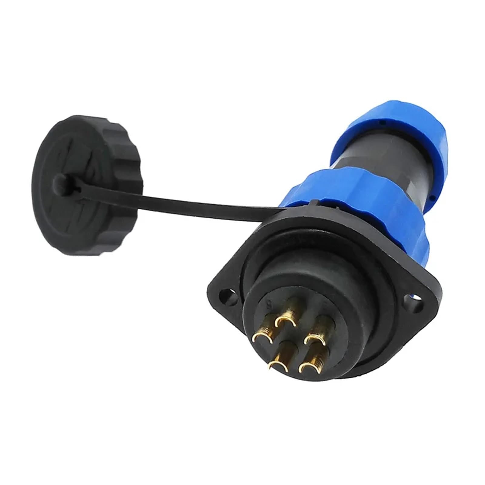 SP20-Stecker, 2-Loch-Flanschbuchse, 2/3/4/5/6/7/8/9/12/14-polig, IP68-Kabelanschlüsse, 1 Stück(3 pin)