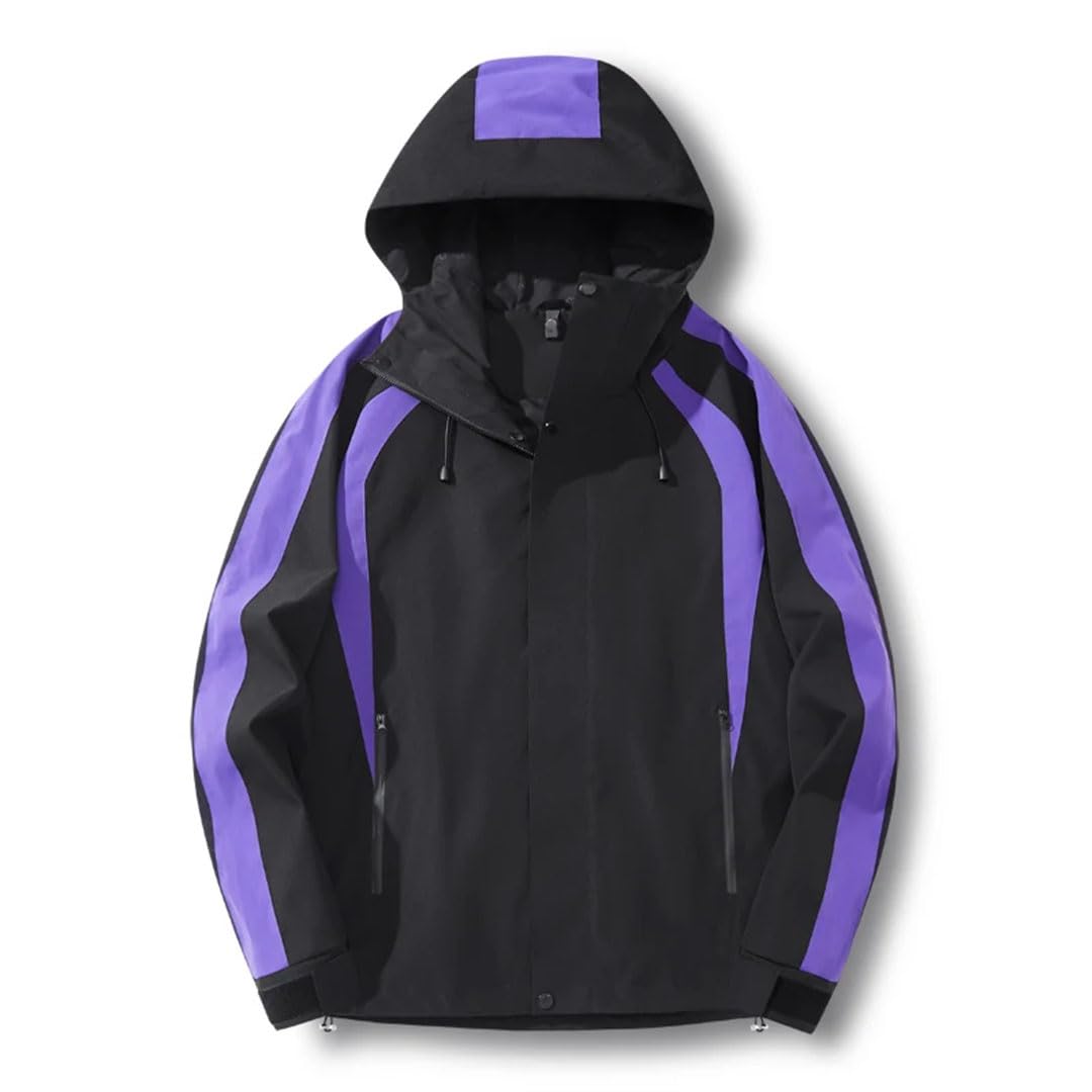 Ropa deportiva de montañismo para hombre, color sólido, para ocio, resistente al viento, transpirable, chaqueta de aventura