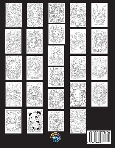 Chibi Gothic Cutie Coloring Book For Kids And Adults: Enter The Enchanting Realm Of Kawaii Fantasy: Chibi Gothic Cutie Coloring Book, Inspired By Manga Art thumb #1