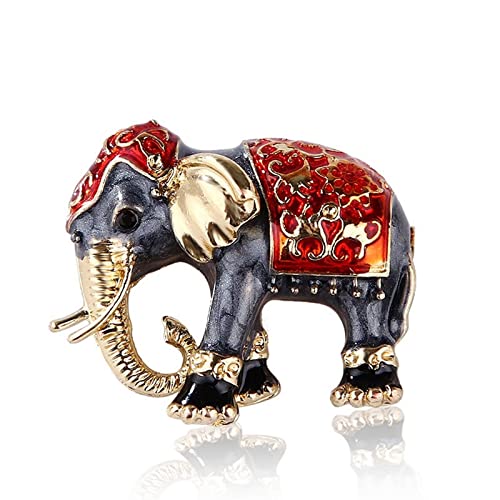 Insignia de elefante esmaltado para transformar ropa aburrida en un look moderno 2