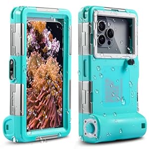 Latest Upgrade Universal Waterproof Phone Case for Snorkeling and Diving [50ft/15m] Underwater Phone Case for iPhone 16/15/14/13/12/11 Pro Max Galaxy S24/S23/S22/S21 Plus Ultra etc Diving Case