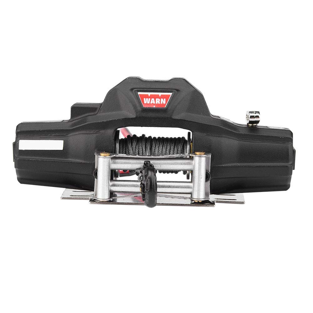 Verricello RC, Doppio Motore Potente con Cingoli Metallici Scala 1/8, Argano per Veicoli Telecomandati, for Appassionati Modellismo Off-Road e Soccorso in Terreni Difficili