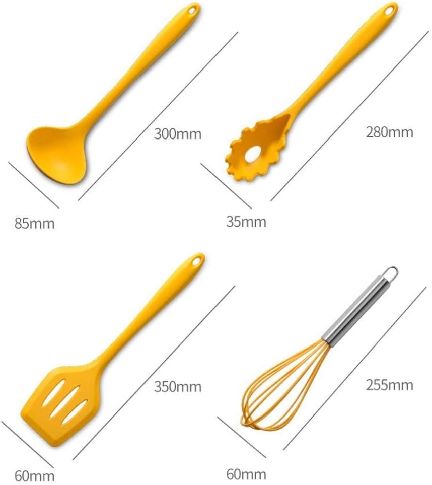 10PCS Kitchen Set Silicone Cooking Utensils Non-stick Spatula Storage Box Tools Kitchenware
