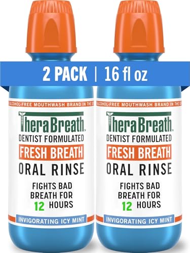 TheraBreath Fresh Breath Mouthwash, Icy Mint...
