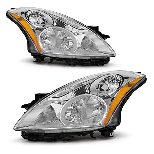 ADCARLIGHTS Compatible with Nissan Altima 2010-2012 4Door Sedan Headlights Assembly Chrome Housing…