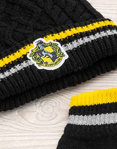 Image of Harry Potter Hat and Gloves Set Kids | Boys Girls Gryffindor Ravenclaw Slytherin Hufflepuff House Options
