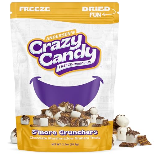 Freeze Dried S'mores with Marshmallow Chocolate Graham Cracker, Crazy Candy