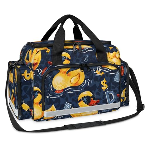 GzLeyigou First Aid Bags Empty, Floating Duck Emergency Bag First Aid Kit Multiple Compartment Kit Carrier On Call Trauma Bag For Paramedics Emergency Medical Supplies Kit