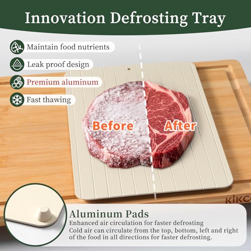 Bamboo Cutting Board Set with Thawing Tray & Organizer - $39.98 - Image 5