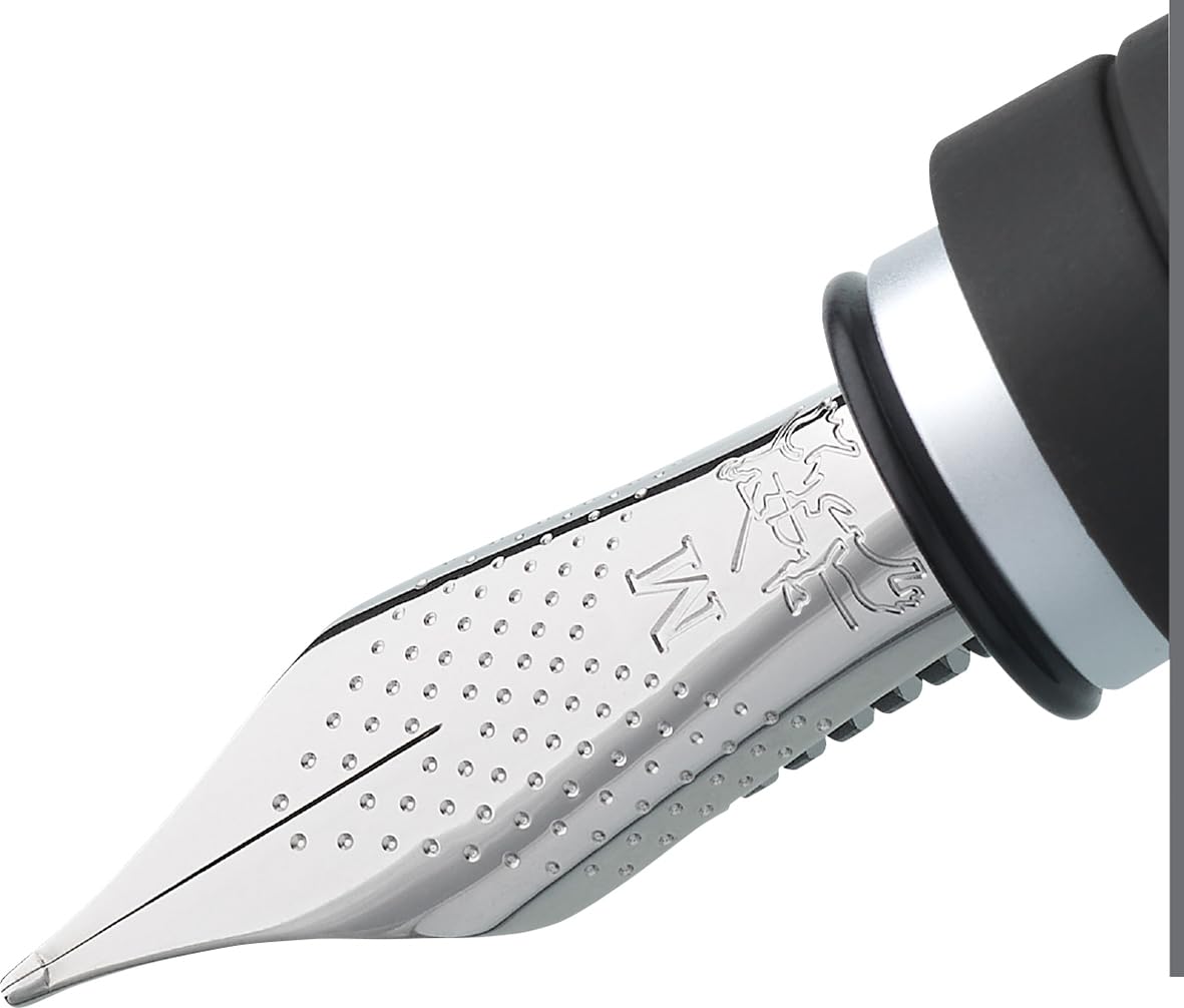 Faber-Castell - zestaw upominkowy Essentio, metal matowy | Zestaw z piórem wiecznym M, długopisem, konwerterem i kałamarzem 30 ml, edycja jubileuszowa w metalowym pudełku