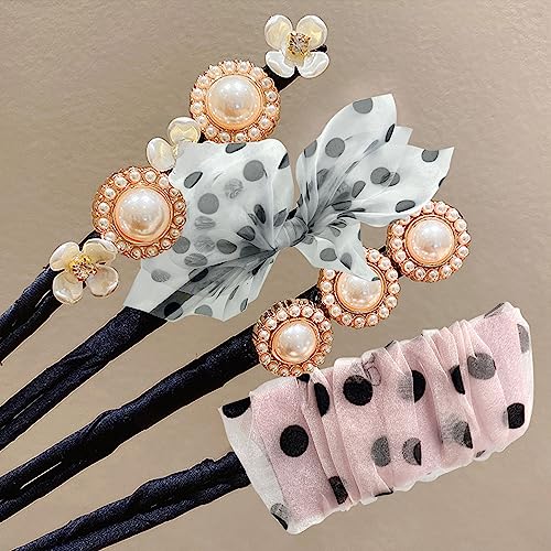 Hair clips, hair clips to hold hair, flower hair clips, pearl hair clips - Image 3