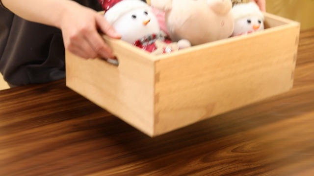 Scatola Di Legno Decorativa Con Coperchio - Per Artigianato, Cucito, Gioielli Fai Da Te, Colore Naturale - Foto 8