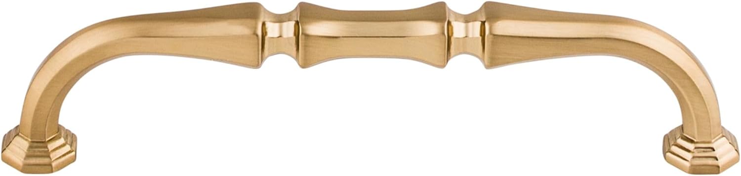 Top Knobs TK342PN Chareau Collection 5" Chalet Pull, Polished Nickel