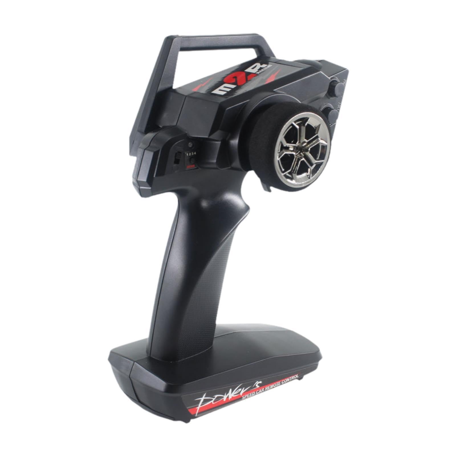Control remoto para coche RC, transmisor RC de alto rendimiento de 4 canales para piezas coche 1/12, rendimiento confiable, Para carrera control mejorada, pieza repuesto electrónica