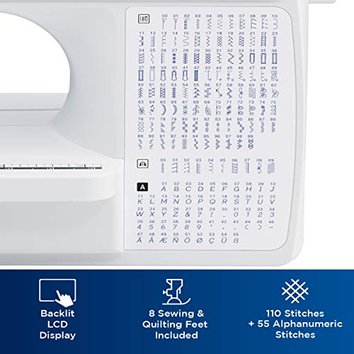 Brother Sewing and Quilting Machine, XR9550PRW, Project Runway, 165 Built-in Stitches, LCD Display, Wide Table, 8 Included Sewing Feet | Brother Sewing and Quilting Machine, XR9550PRW, Project Runway, 165 Built-in Stitches, LCD Display, Wide Table, 8 Included Sewing Feet - Image 11