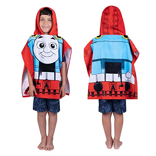 Thomas & Friends Kids Beach/Pool/Bath/Camping Hooded Towel Poncho 24