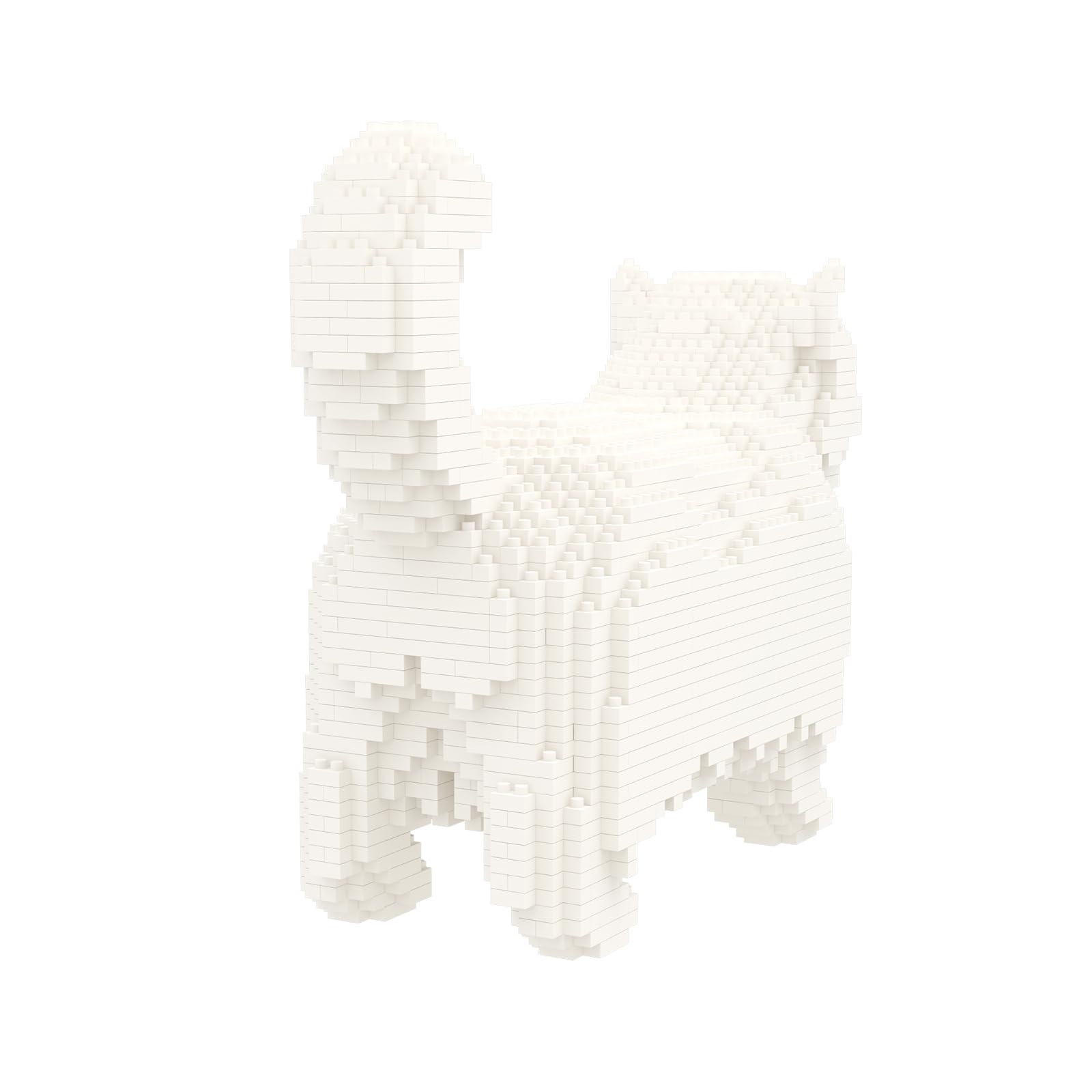 Larcele Mini Building Blocks Animal Set, DIY Micro 3D Building Toy Bricks,1196 pcs KLJM-05 (Persian Cat), Small - Image 4
