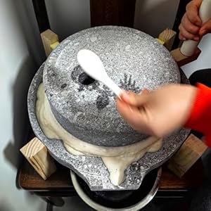 KOQENAG Steinmühle mit Holzrahmen+Tofu-Modul