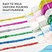 Glitter Glue for Crafts in Bright Classic Colors: Silver, Red, Green, Blue, Purple & Gold Glitter Glue Washable & Non-Toxic Used for Gluing, Drawing, Writing, Outlining, 0.67 OZ (6 Pieces) - by Enday