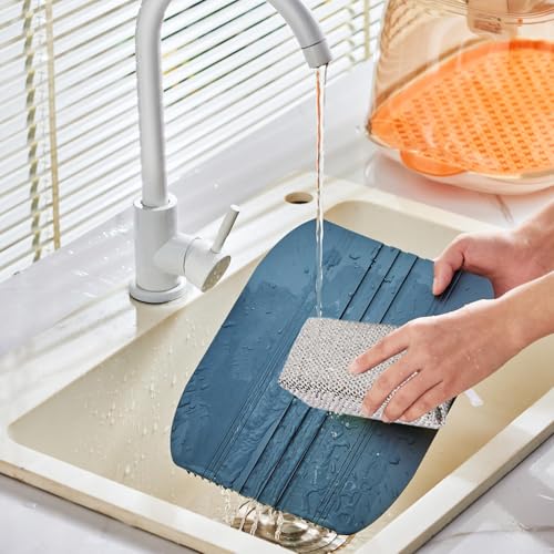 Stove Top Cleaner, Sink Dishcloth Set, Cookware Cleaning Cloth, Dishcloth for Dishes, No Scratch Dish Rag, Kitchen Dishcloth Set, Multi-purpose Dishcloths, Dishwashing Rag Set, Wire Dishcloth for Kit - immagine 5