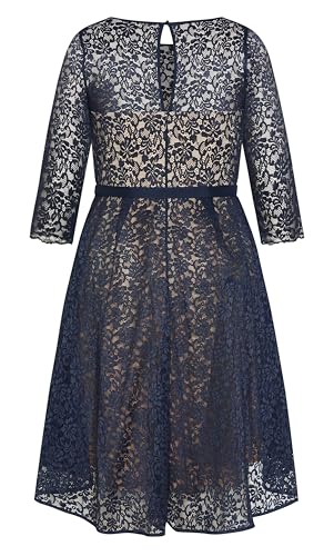 Image of City Chic Women's Plus Size Cocktail Dress - Lace Lover