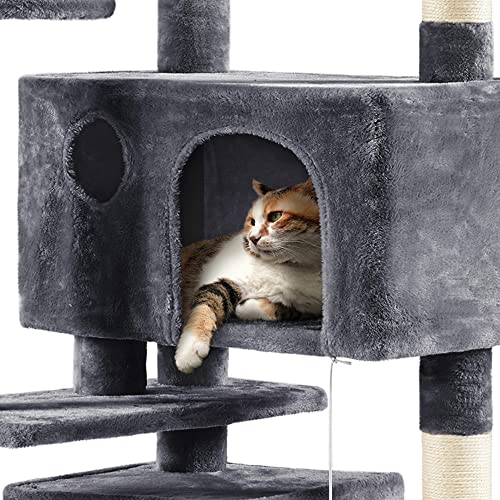 image for Yaheetech 70in Multi-Level Cat Tree Tall Cat Tower Cat Furniture with 