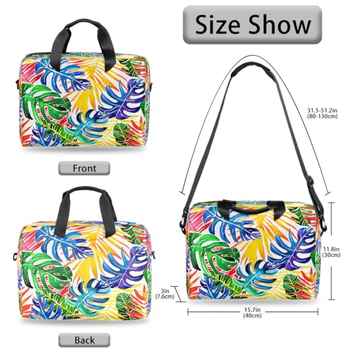 Bolso para portátil 16 pulg hojas tropicales coloridas miniatura 5