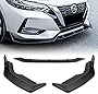 Q1-TECH, Front Bumper Lip fit for compatible with 2020-2021 Nissan Sentra Sedan/4DR Only, Front Bumper Lip Spoiler Air Chin Body Kit Splitter Unpainted Matt Black ABS, (SPORT-Style)
