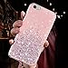 Produktbild QPOLLY Handyhülle Kompatibel mit iPhone 6 Plus,iPhone 6S Plus Glitzer Hülle Silikon TPU Glänzend Bling Stern Muster Shiny Ultra dünn Weiche TPU Schutzhülle Stoßfest Bumper Case Handytasche,Rosa