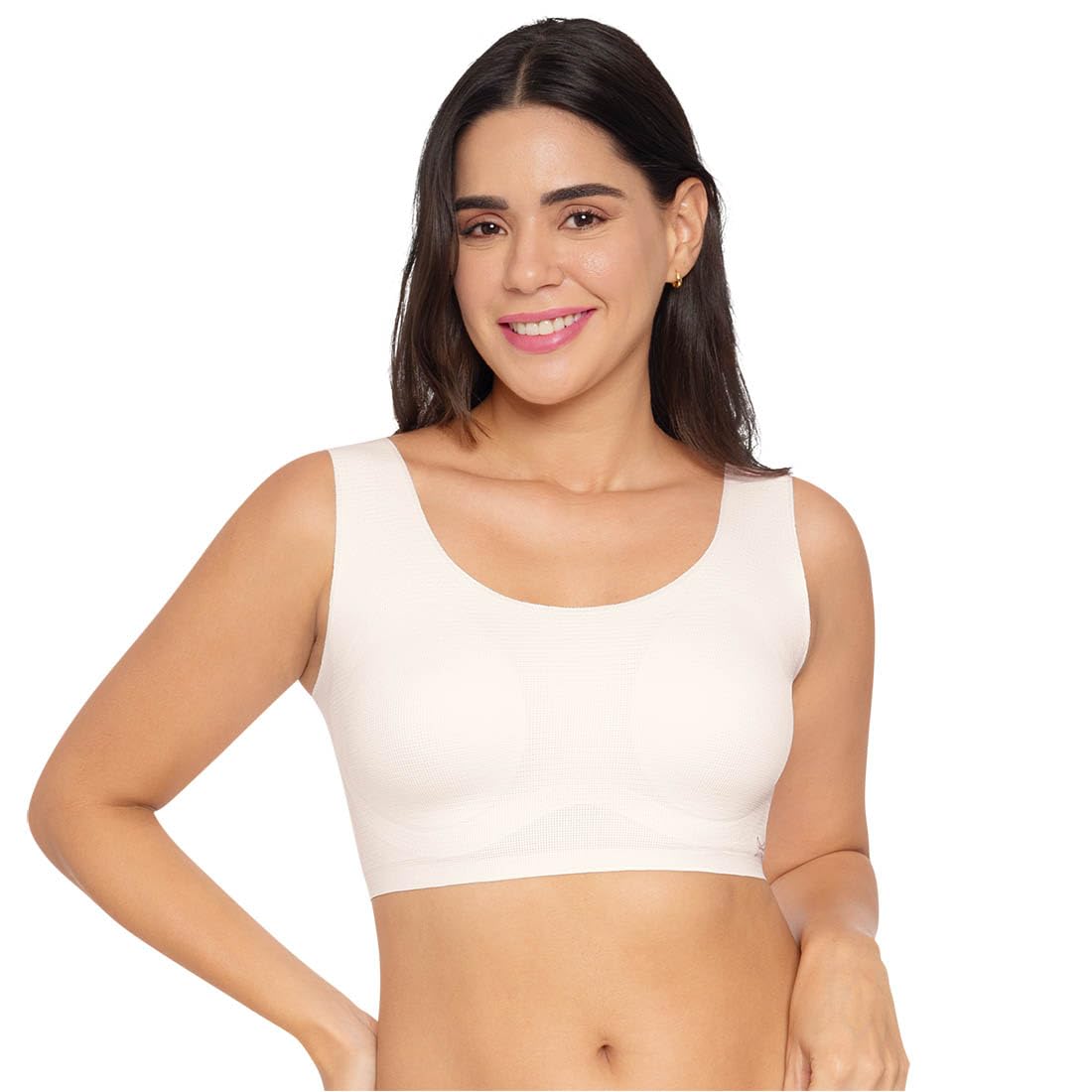 dermawear Women's Nylon Spandex Soft Padded Breezeology Bra (B-256)-picture-9