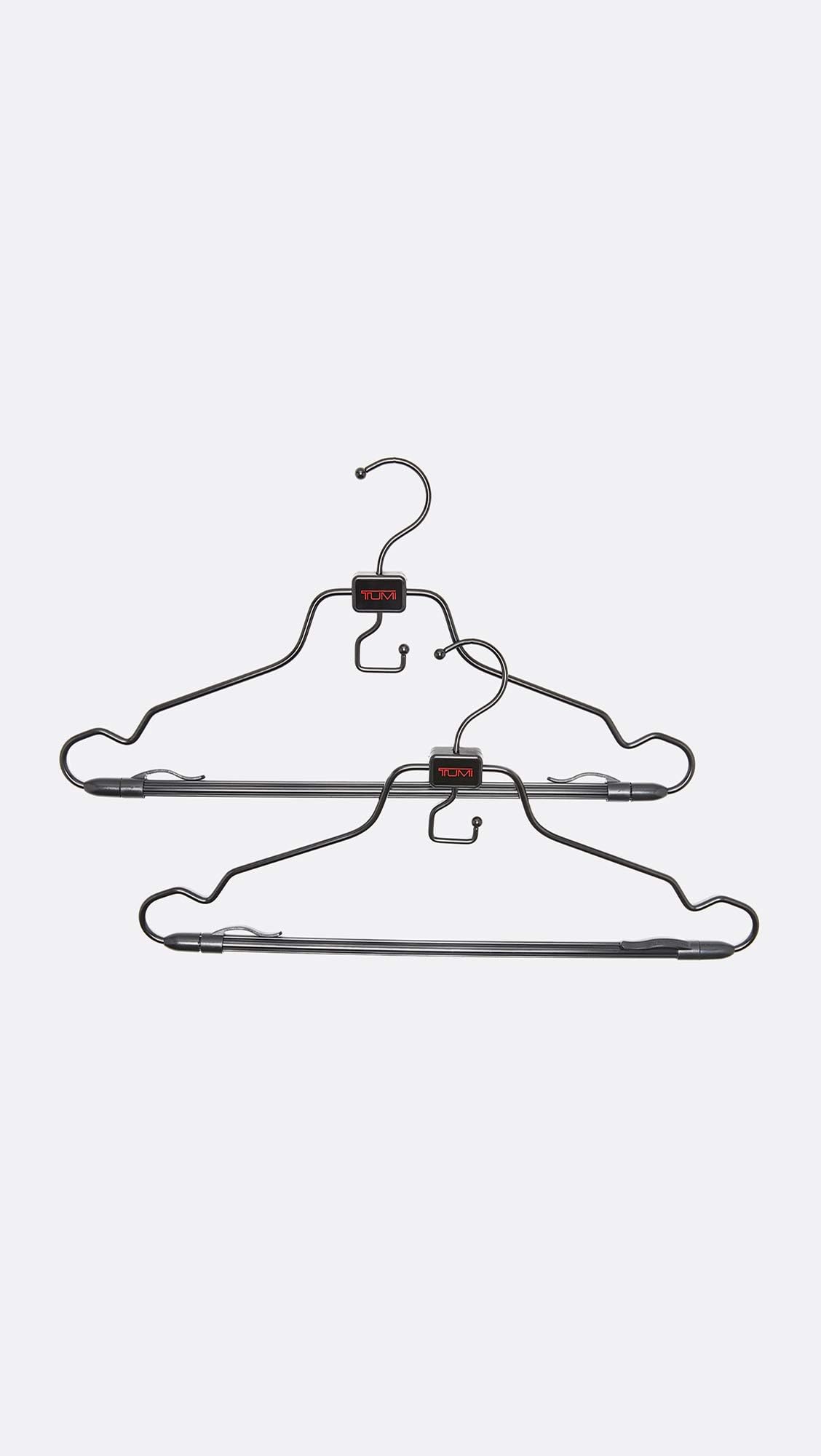 Tumi Kleiderbügel 2er Set, Schwarz, Einheitsgröße, Gepäckzubehör Reisebügel - Set mit 2 haltbaren wendbaren Haken für Kleidersack