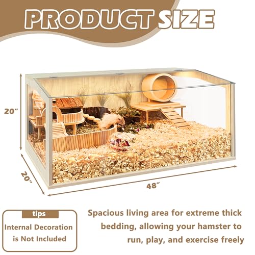 Prolee Hamster Cage Chew Proof, Guinea Pig Cages, Mice and Rat Habitat Openable Top, Hamster Habitat Solid Built - Image 3