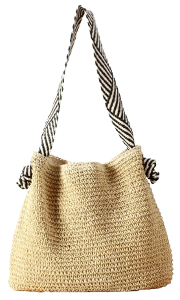 Straw Beach Bag Vintage Hobo Bags Crossbody Purse Shoulder Bag Tote Bag Women Travel Work Knot Summer Beach Bag 2024