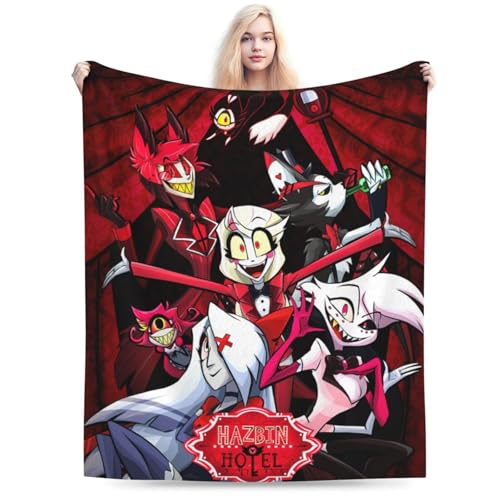 ハズビン・ホテル 毛布 ブランケット 大判 フリーサイズ 暖かい 軽量 ふわふわ 一人用 ソファ ベッド オフィス 膝掛け 洗える 秋冬40"x30"