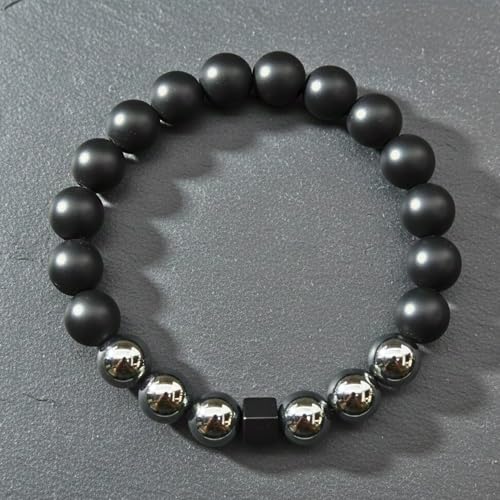 Image of THE MEN THING Natural Stone Bracelets - Adjustable Beaded Wristwear for Men & Boys (Multi-Design Collection)